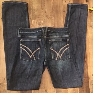 NWOT William Rast Dark Denim Jeans Size 29